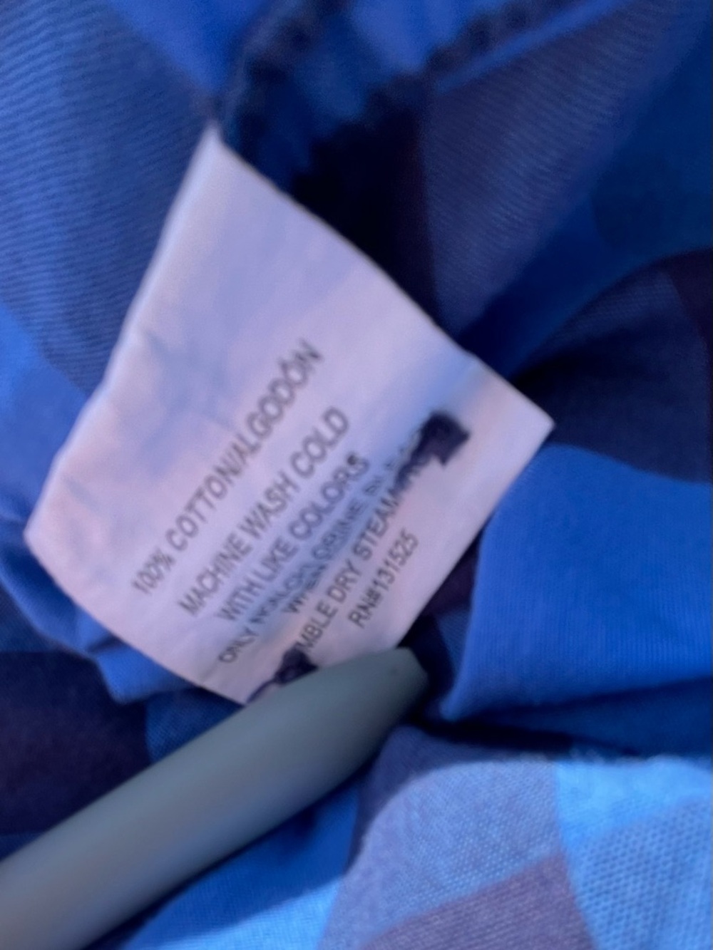 Men's long-Sleeve Blue & black Button-Up Shirt - Picture 9 of 11